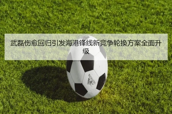 武磊伤愈回归引发海港锋线新竞争轮换方案全面升级